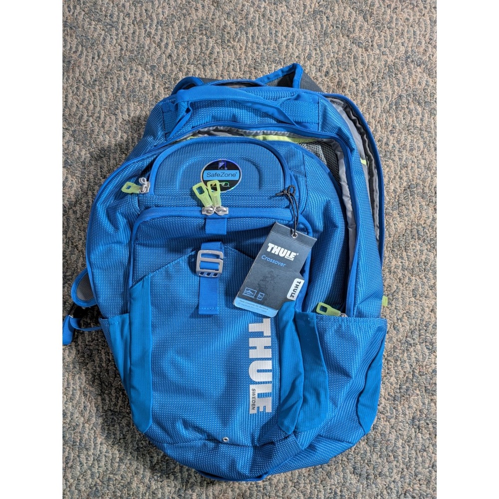 Thule Crossover 32L Backpack Cobalt Blue Laptop Bag TCBP-417 SafeZone NWT
